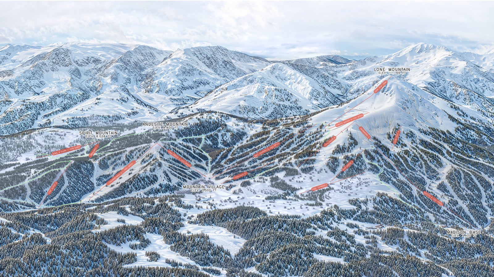 Explore the Big Sky trail map in 3D for outdoor adventures and navigation.