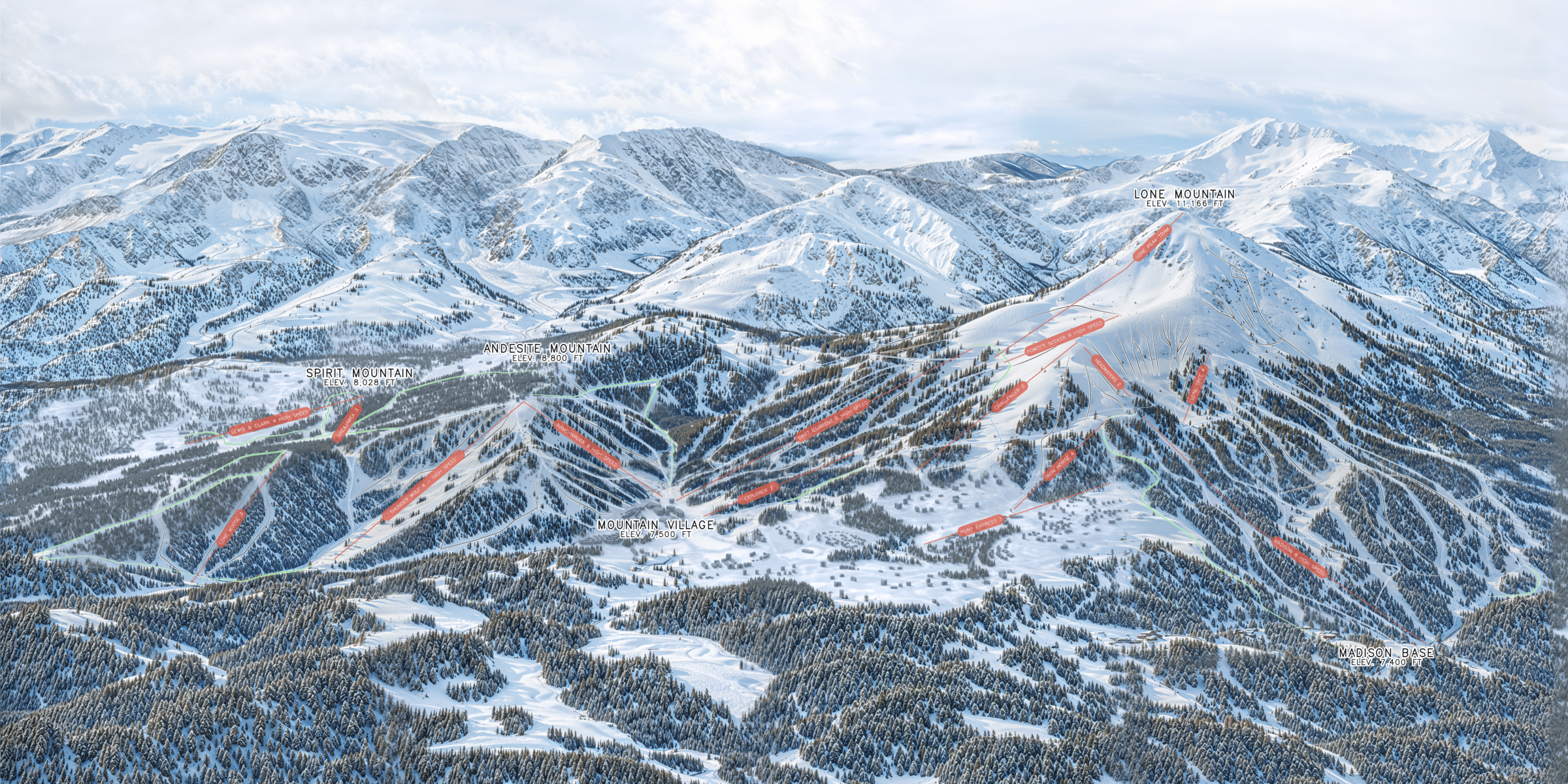 Explore the detailed trail map for outdoor adventures in the region.